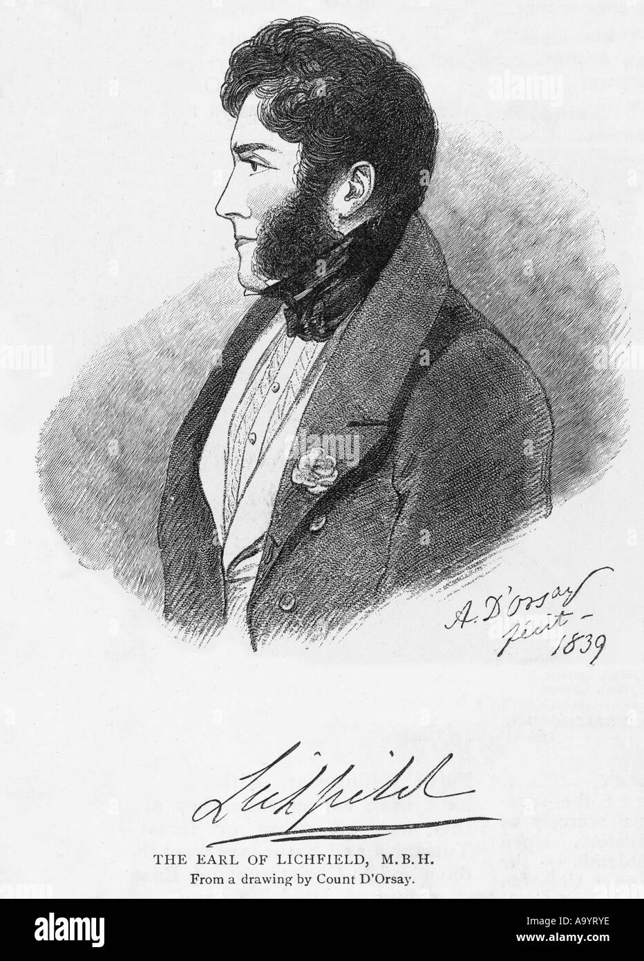 Anson  Earl Of Lichfield Stock Photo