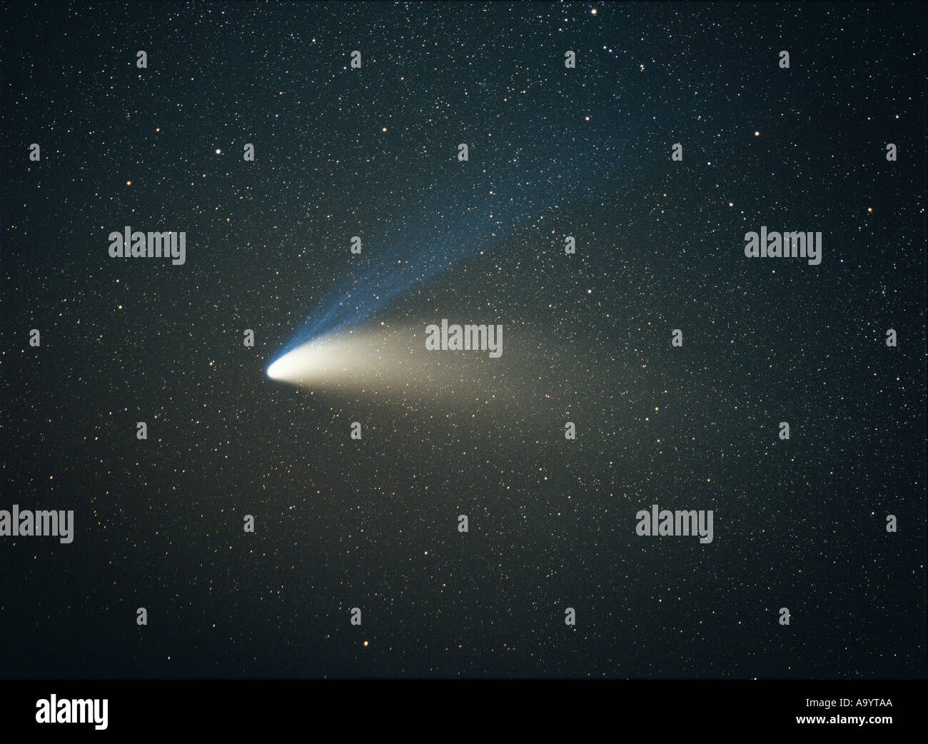 Comet Hale Bopp seen from Oahu Hawaii Stock Photo