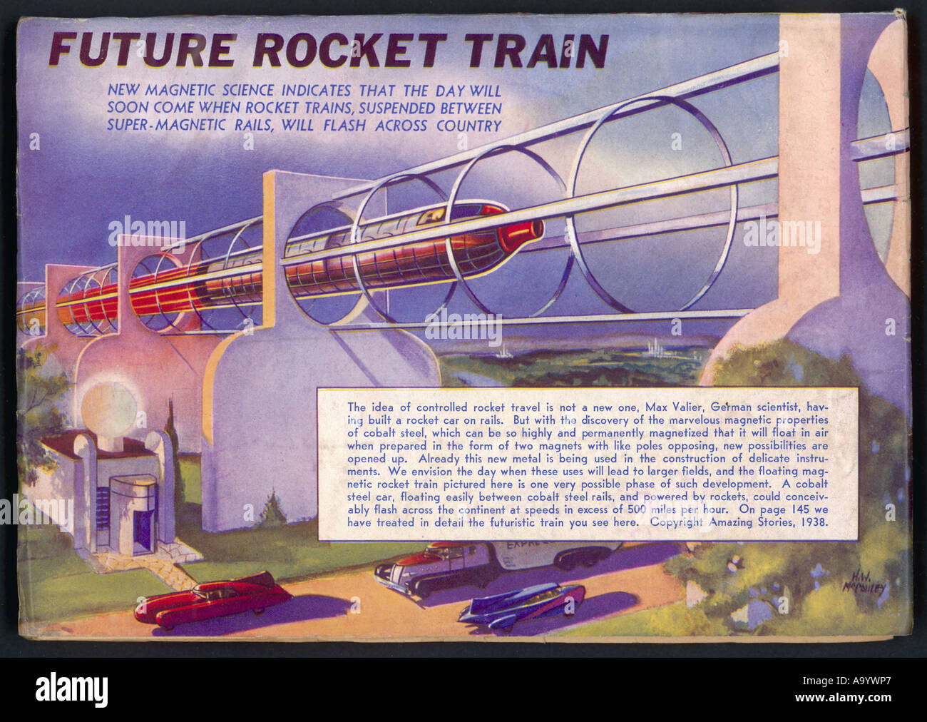 Rocket Train Project Stock Photo