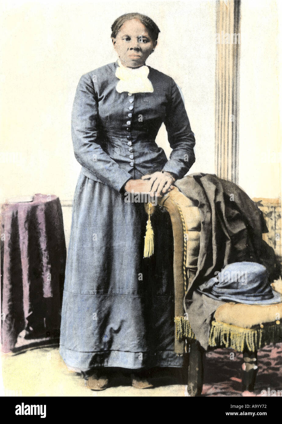 Harriet Tubman the Moses of her people. Hand-colored halftone of a photograph Stock Photo