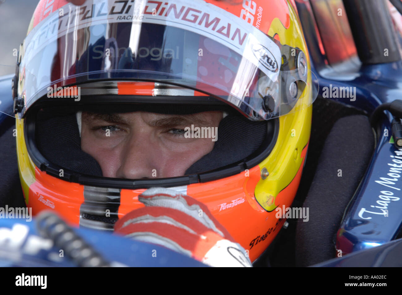 Dingman Racing Tiago Monteiro in the cockpit of his Fittipaldi Dingman Racing Reyard ...