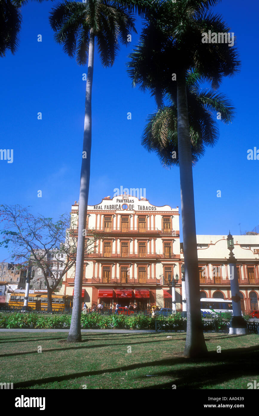 The historic Partagas cigar factory in Havana Cuba Caribbean Stock Photo