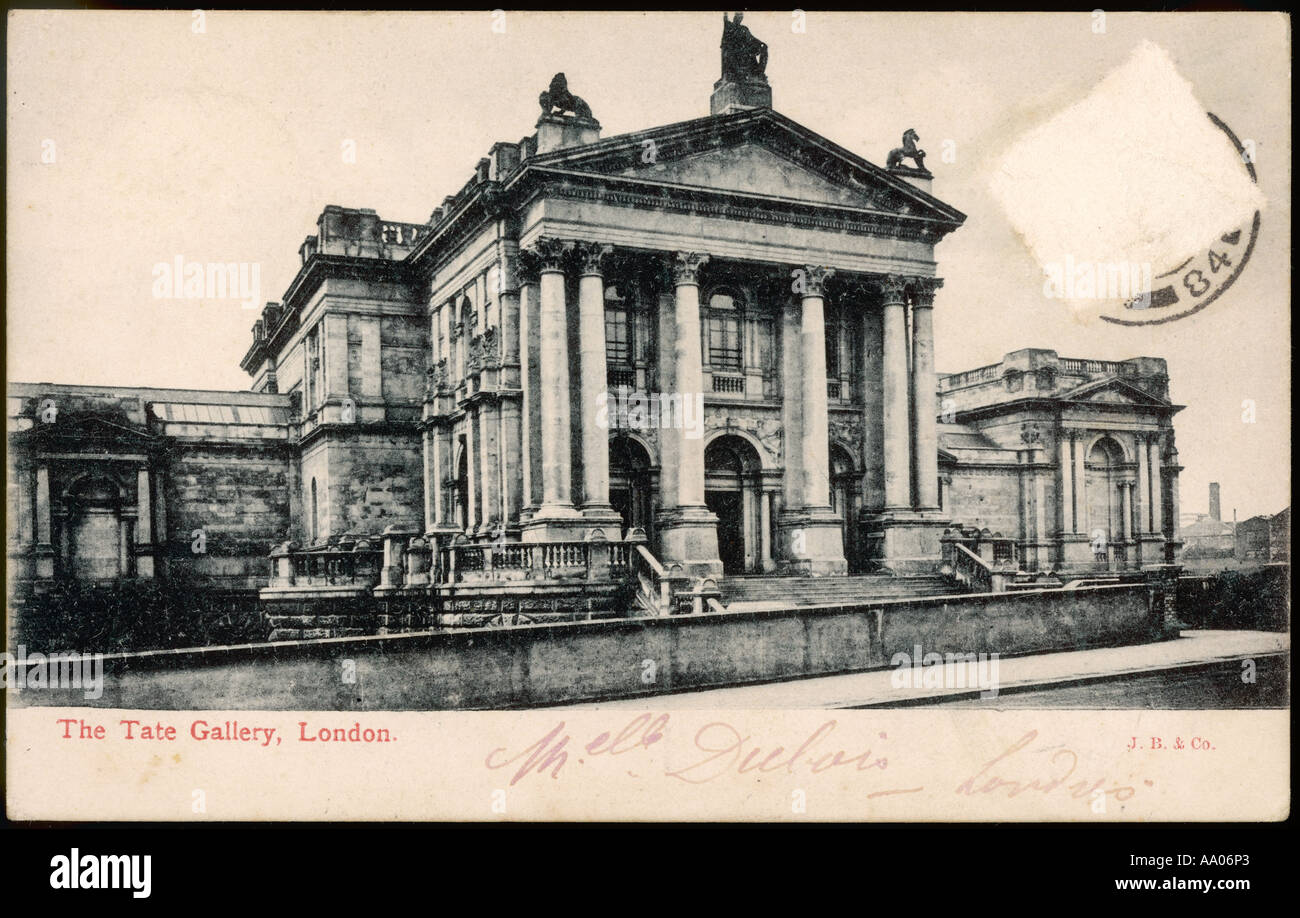Tate Gallery Postcard Stock Photo