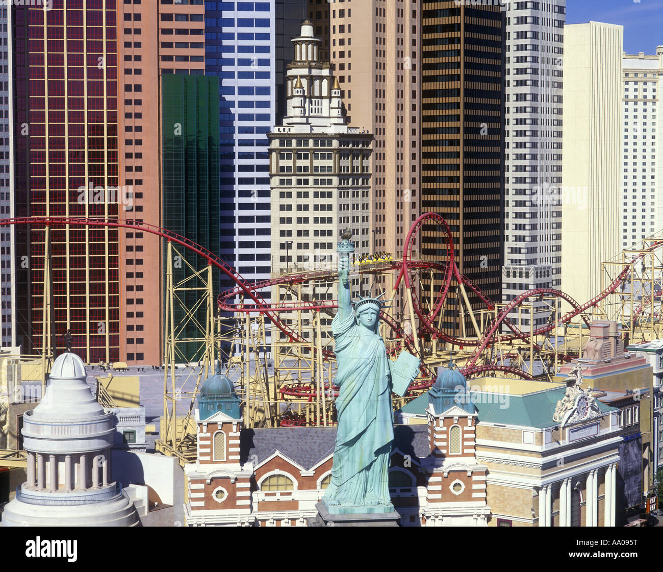 Las Vegas Nevada Roller Coaster at New York New York Hotel