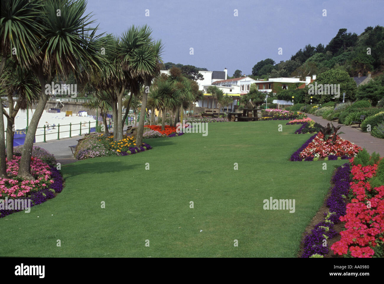 Winston Churchill Gardens St Brelade Jersey Channel Islands Stock Photo
