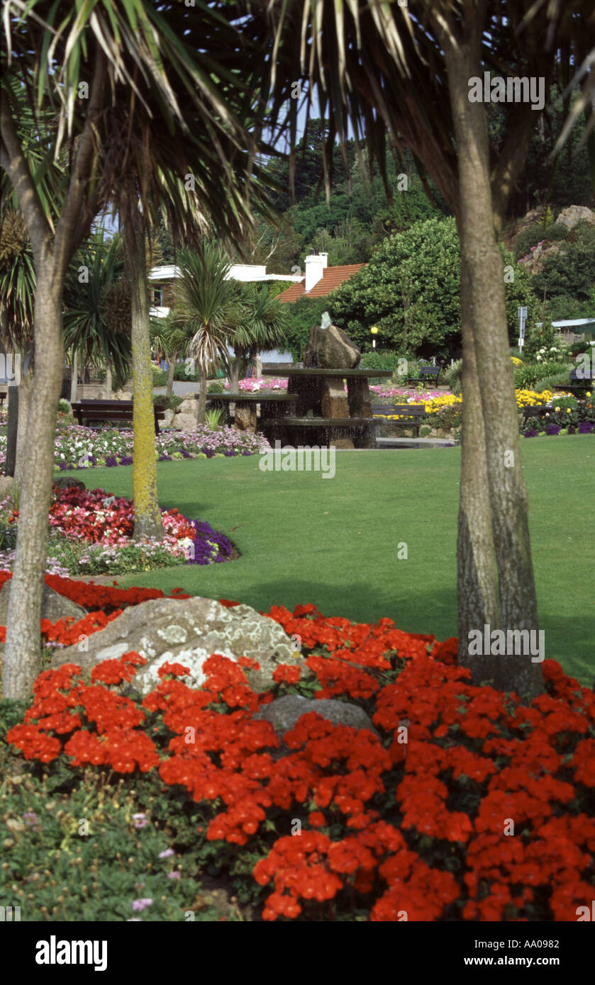Winston Churchill Gardens St Brelade Jersey Channel Islands Stock Photo
