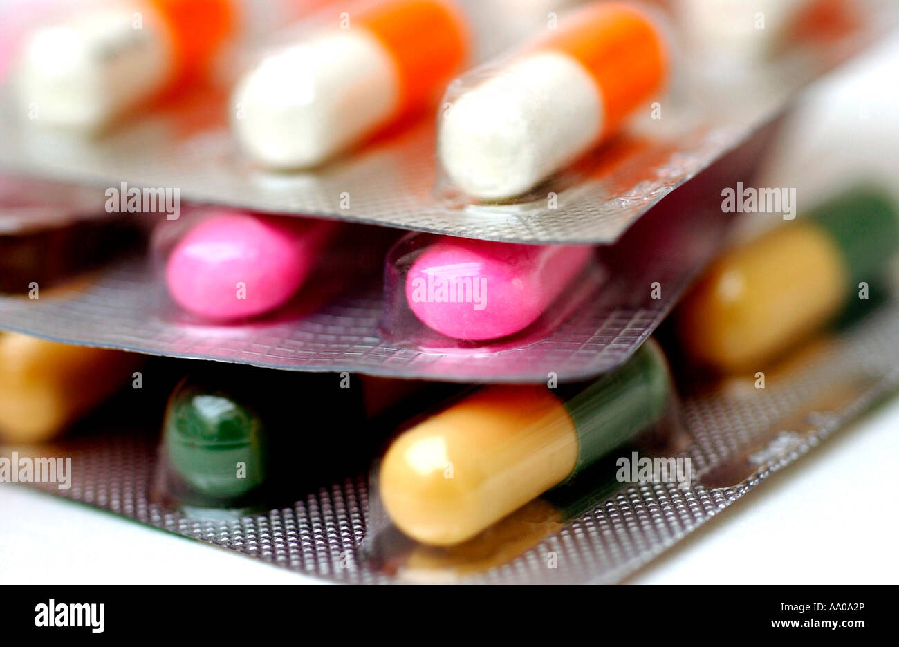 Pills and Capsules Stock Photo