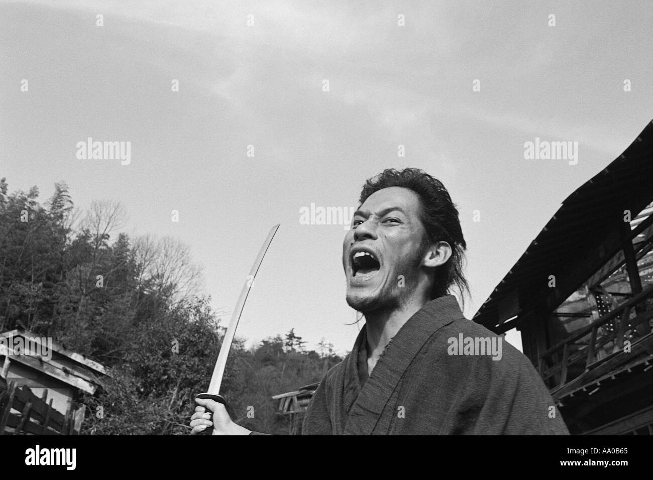 Samurai japan close up Black and White Stock Photos & Images - Alamy