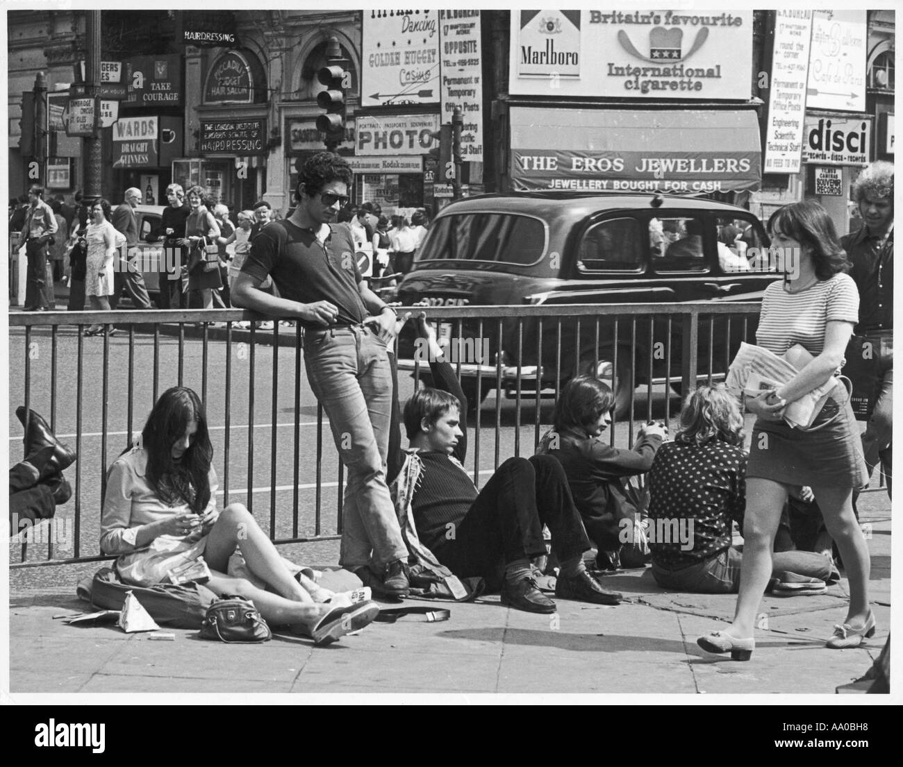 Hippies At Piccadilly Stock Photo
