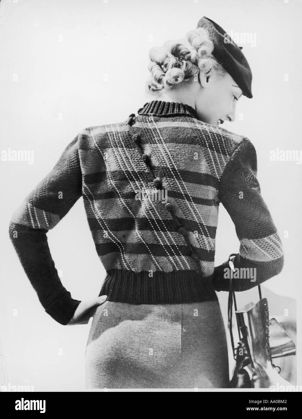 Diaogonal Jumper 1936 Stock Photo