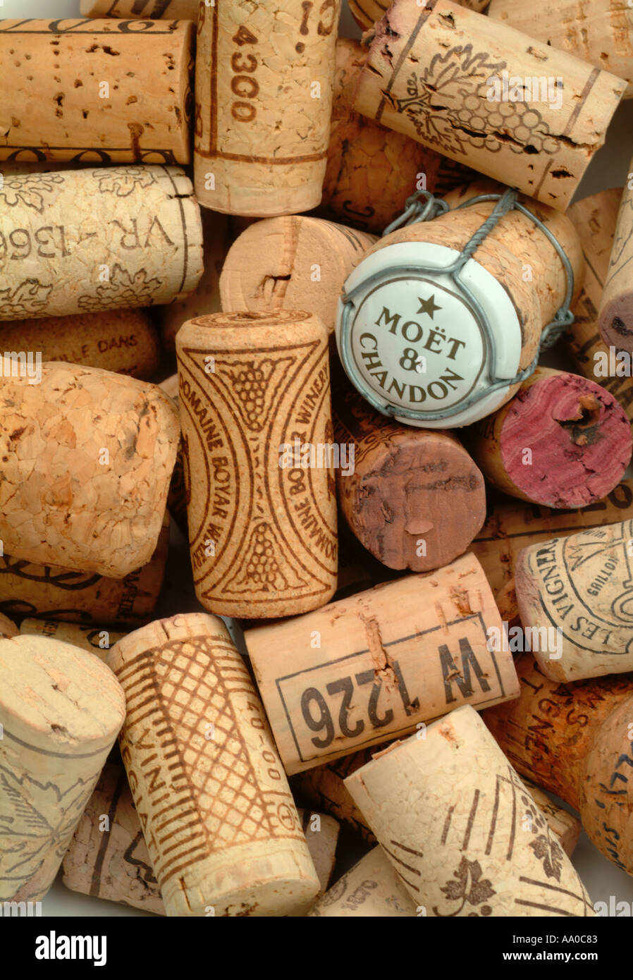 Wine Bottle corks Stock Photo