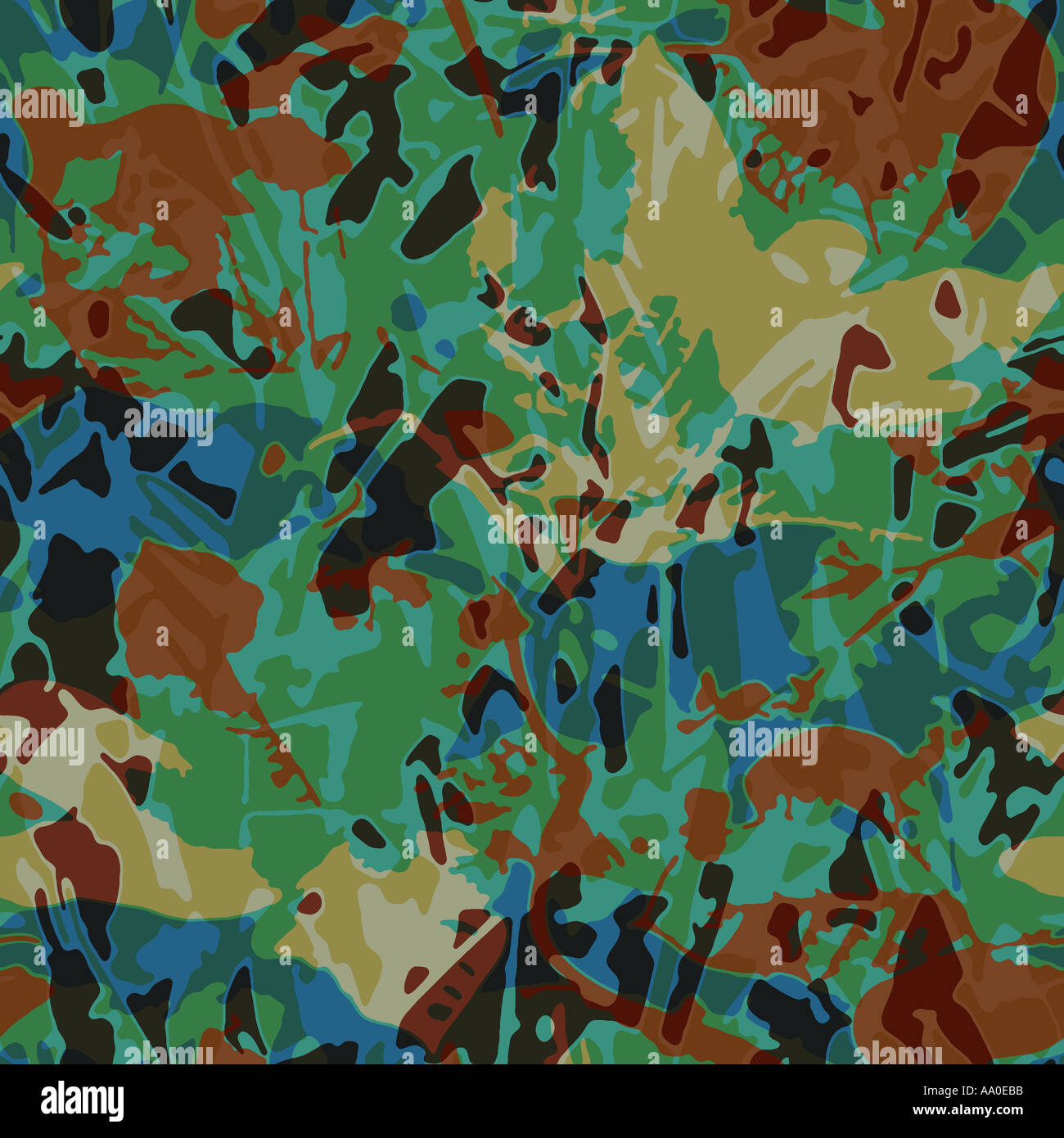 Green abstract camouflage design hi-res stock photography and images ...