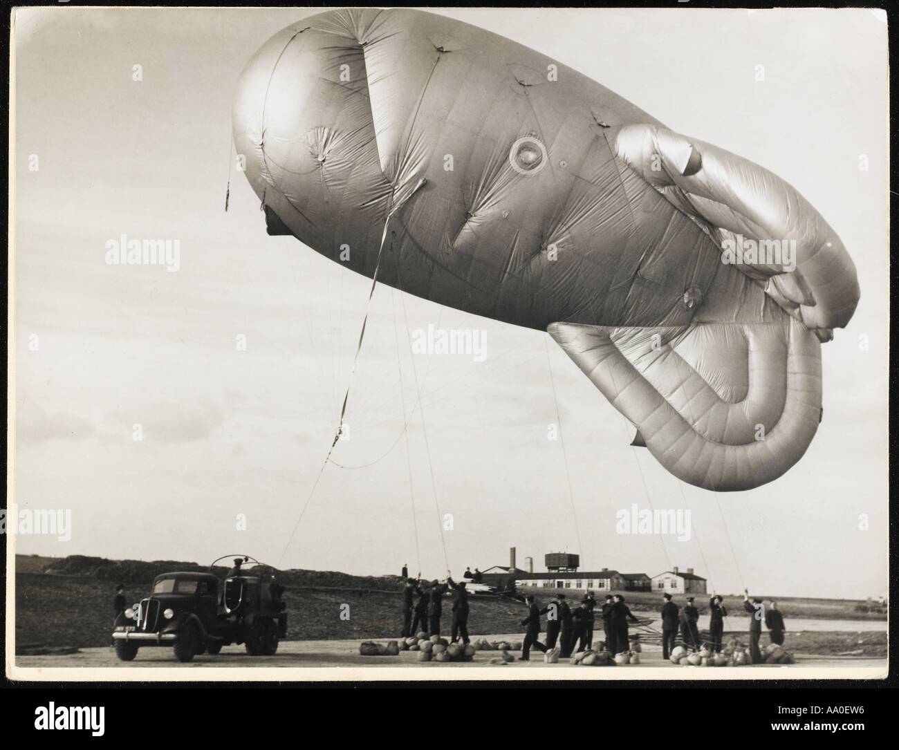 Barrage Balloon Stock Photo