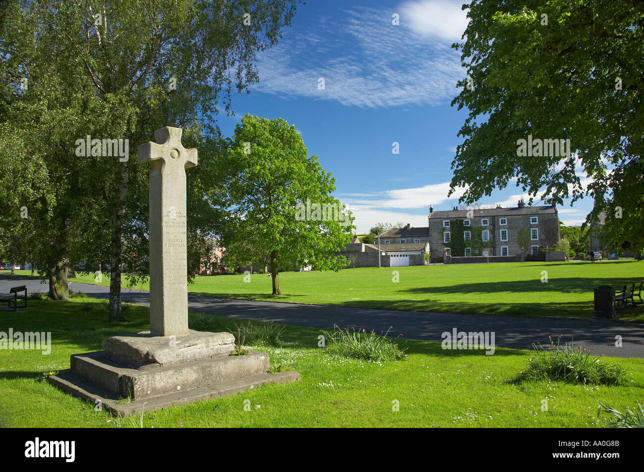 The Village Green Gainford County Durham Stock Photo Alamy