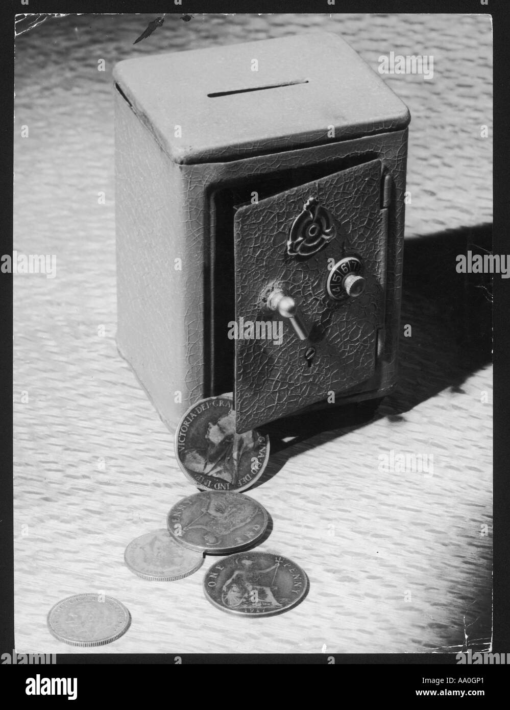 Money Box Safe Stock Photo Alamy
