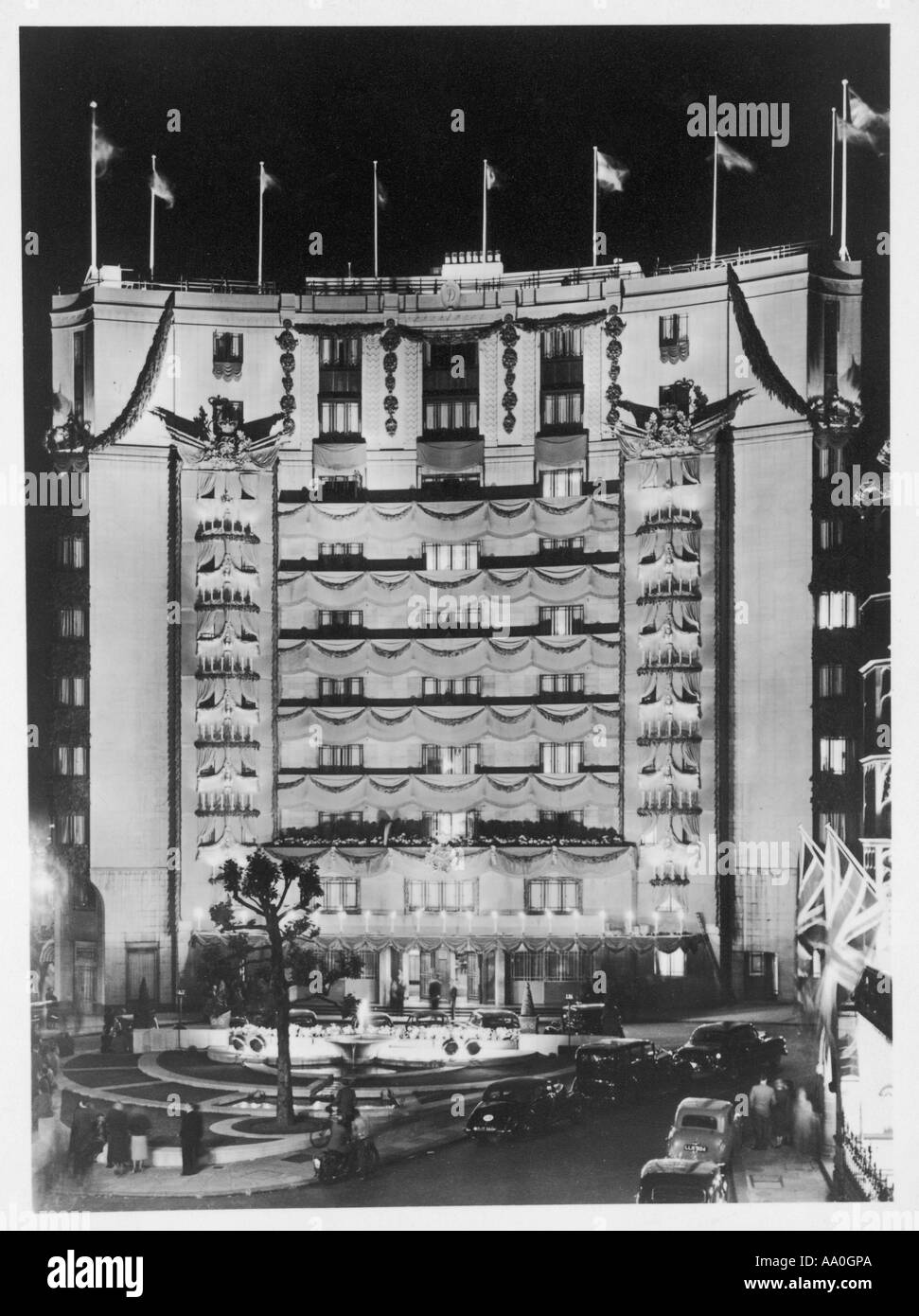 Dorchester Hotel 1930s Stock Photo