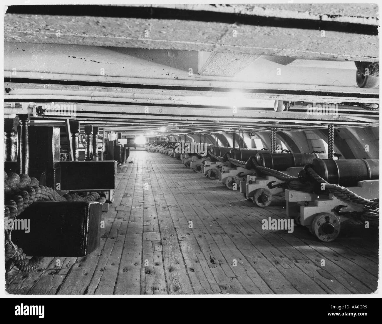 The Gun Deck Stock Photo