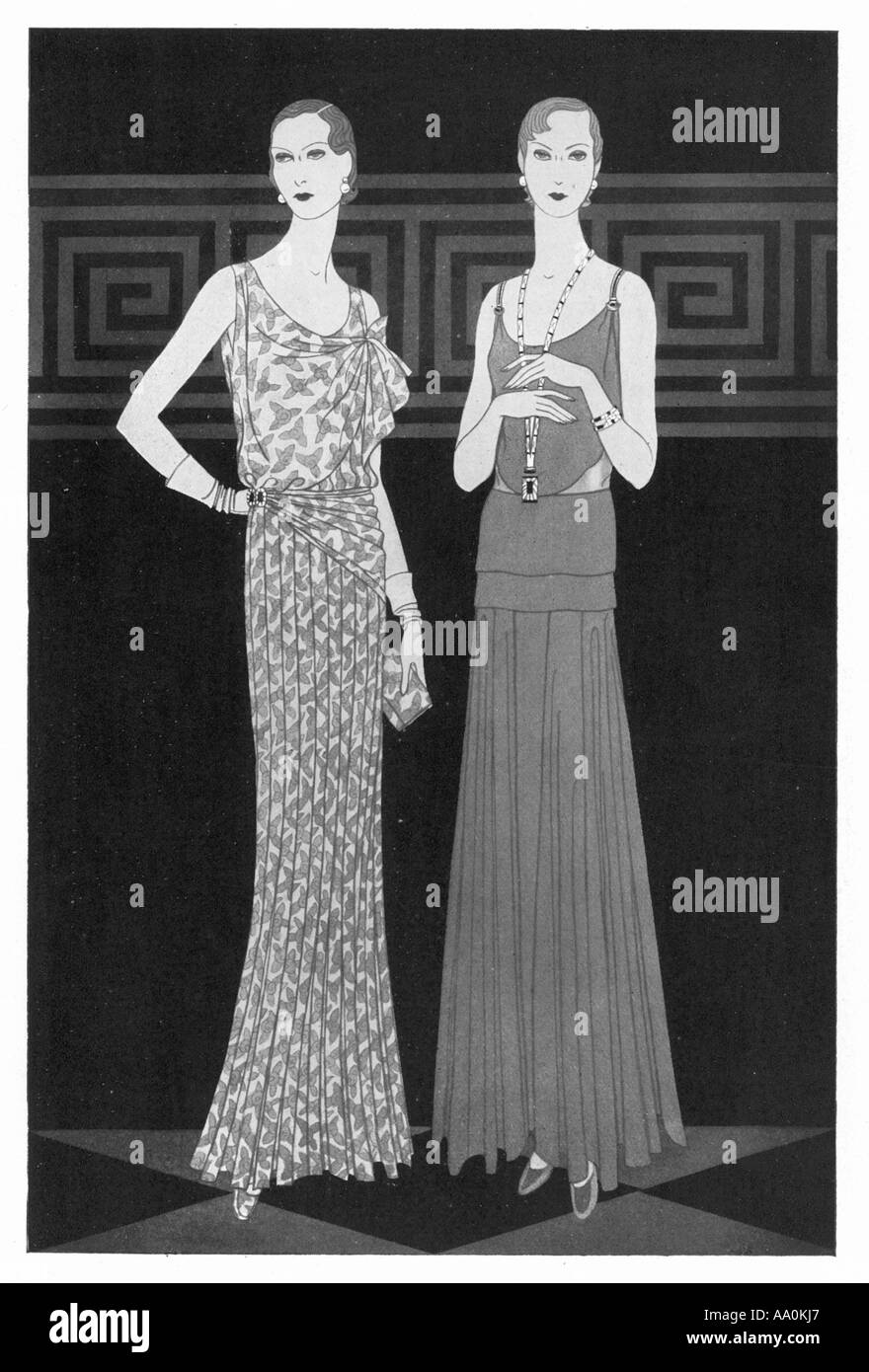 Costume Women 1930 Stock Photo