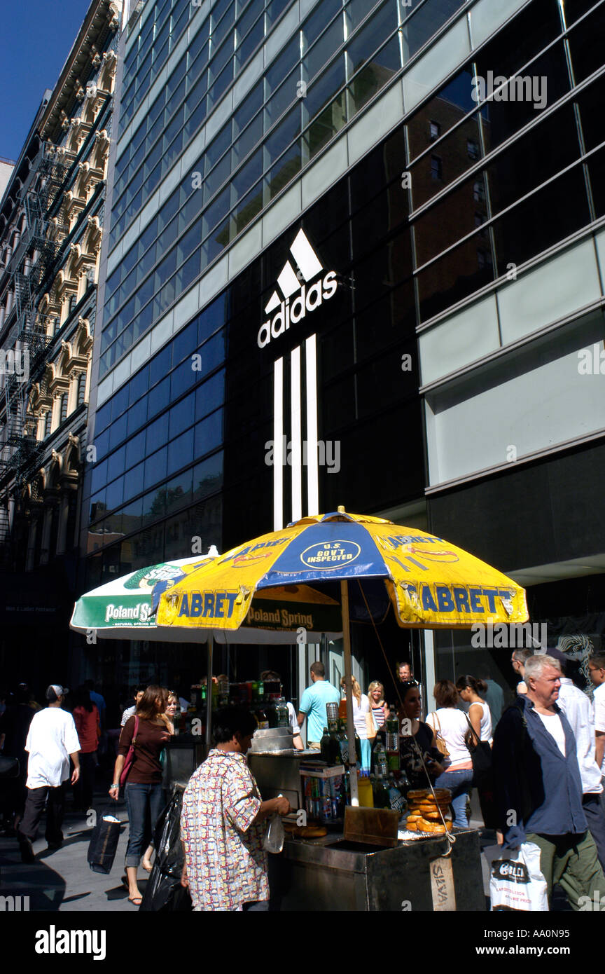 Machu Picchu Fahrenheit Doven The new Adidas store at Houston St and Broadway in Nohoin New York City  Stock Photo - Alamy