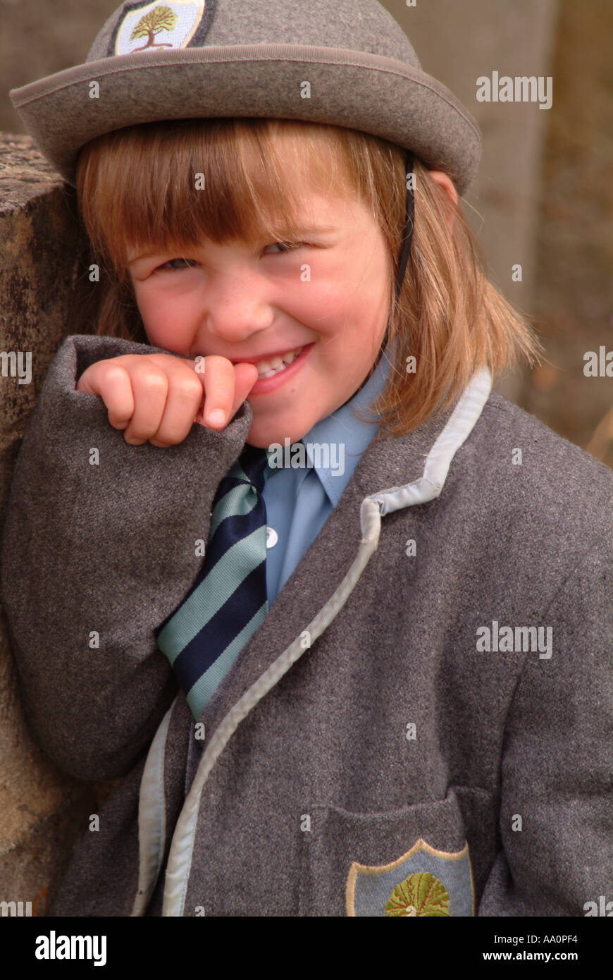 Portrait schoolgirl wearing school uniform hi-res stock photography and ...