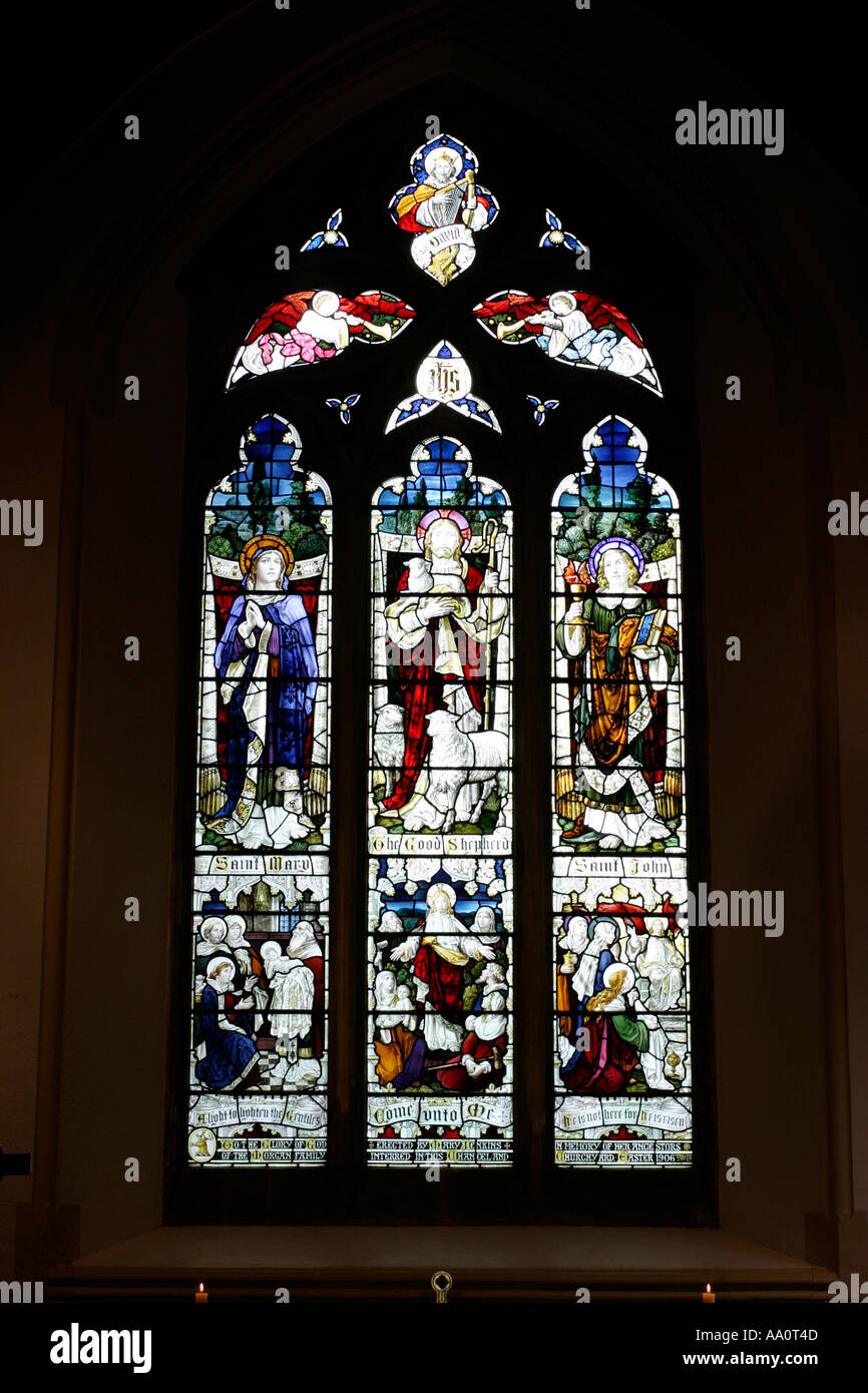 Stained Glass Window at St Catwg s Church Pentyrch Cardiff Suburbs
