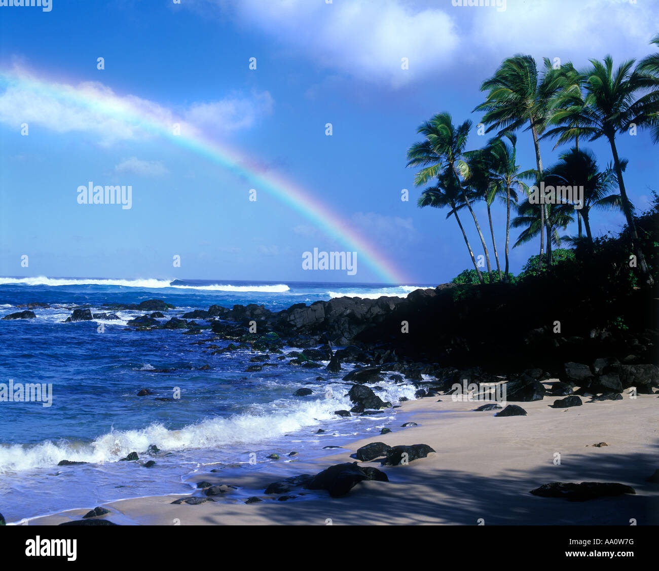 Scenic Rainbow On Beach Haleiwa North Shore Coastline Oahu Hawaii Usa Stock Photo Alamy Scenic Rainbow On Beach Haleiwa North Shore Coastline Oahu Hawaii Usa Stock Photo Alamy