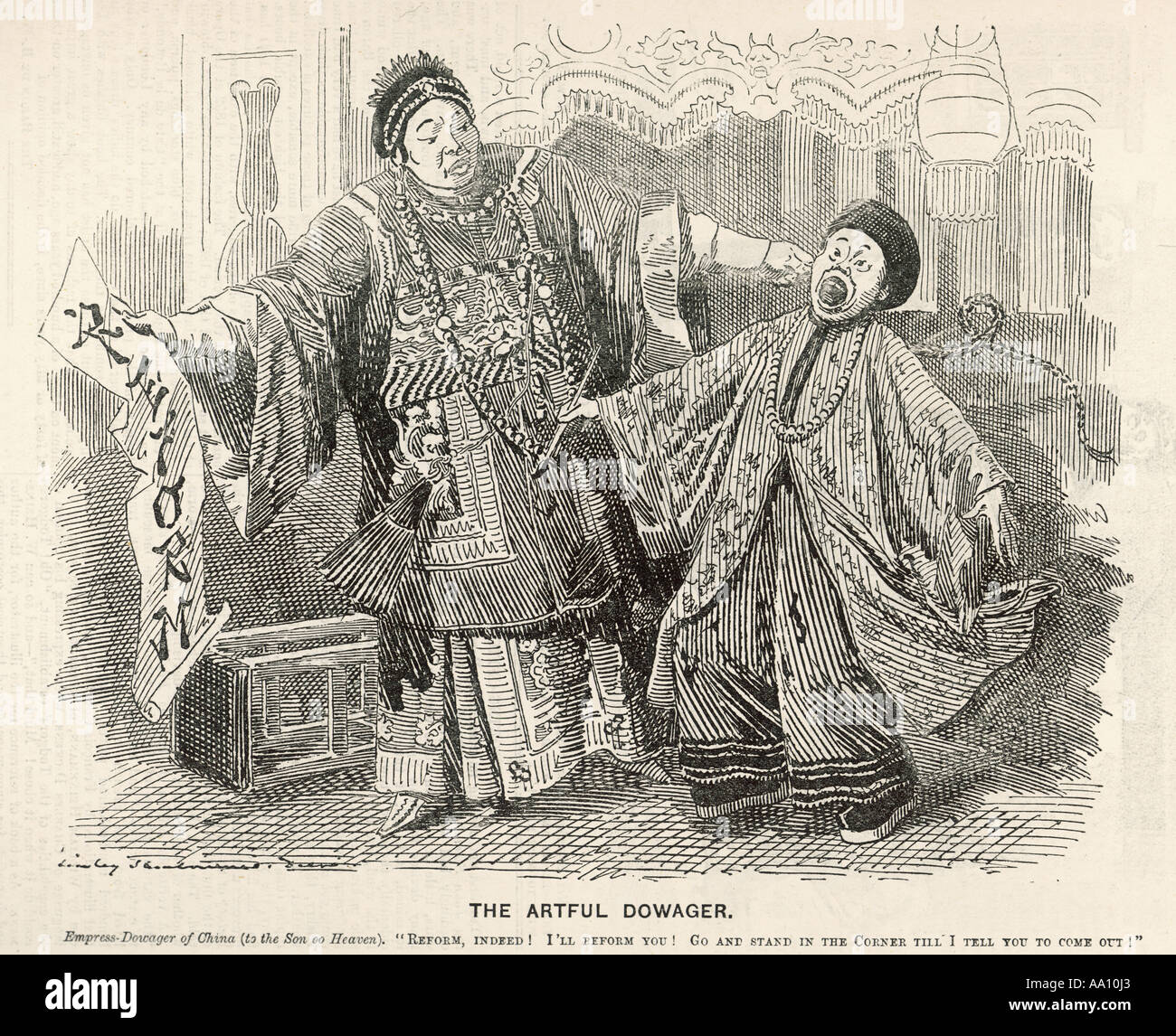 China Cartoons 1898 Stock Photo - Alamy