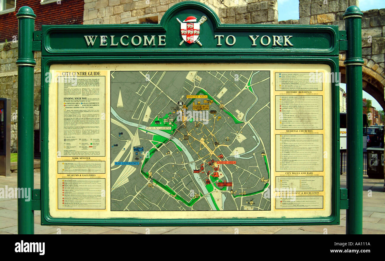 York yorkshire map hi-res stock photography and images - Alamy