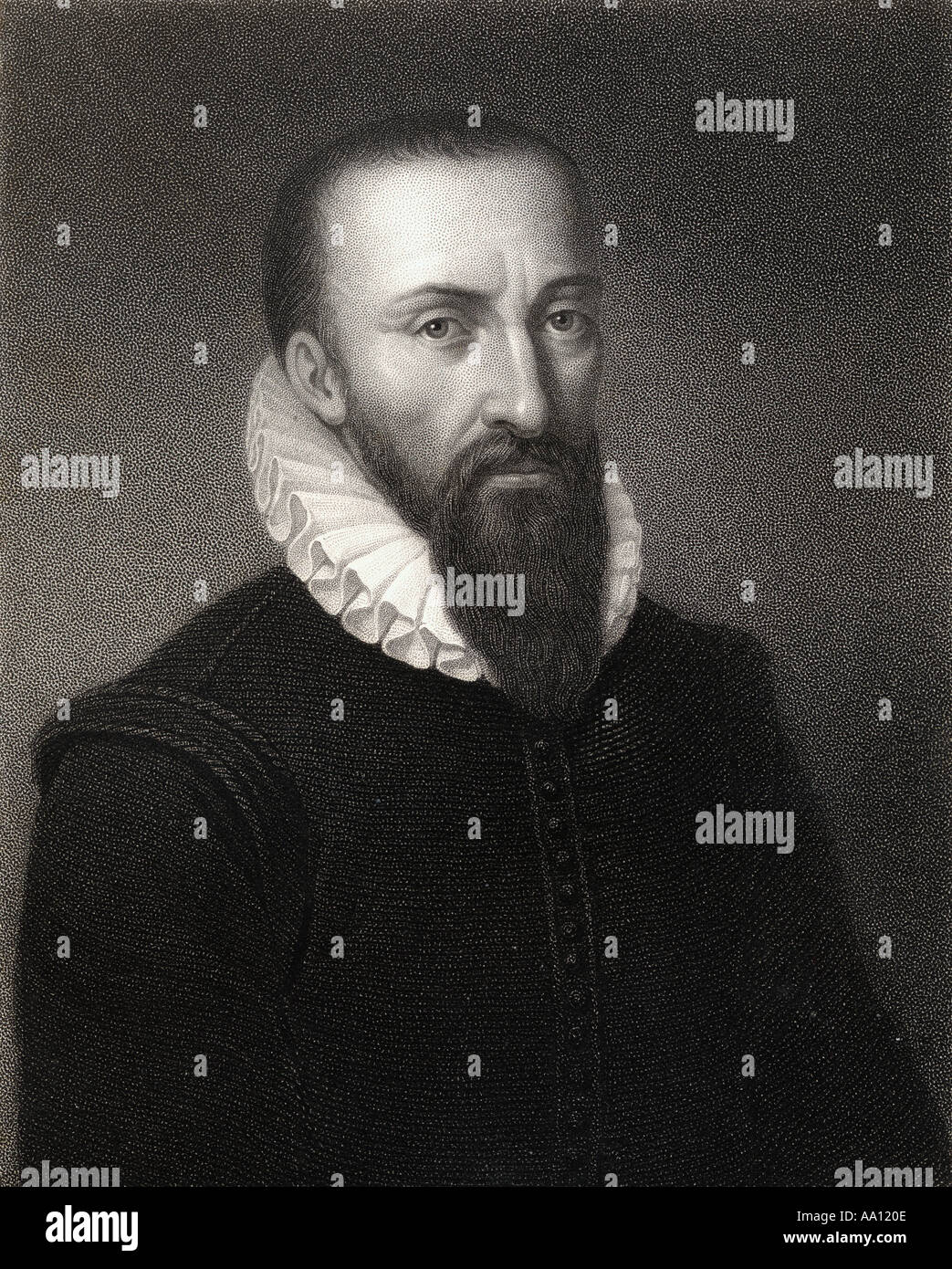 Ambroise Paré, 1510 - 1590 .French physician. Stock Photo