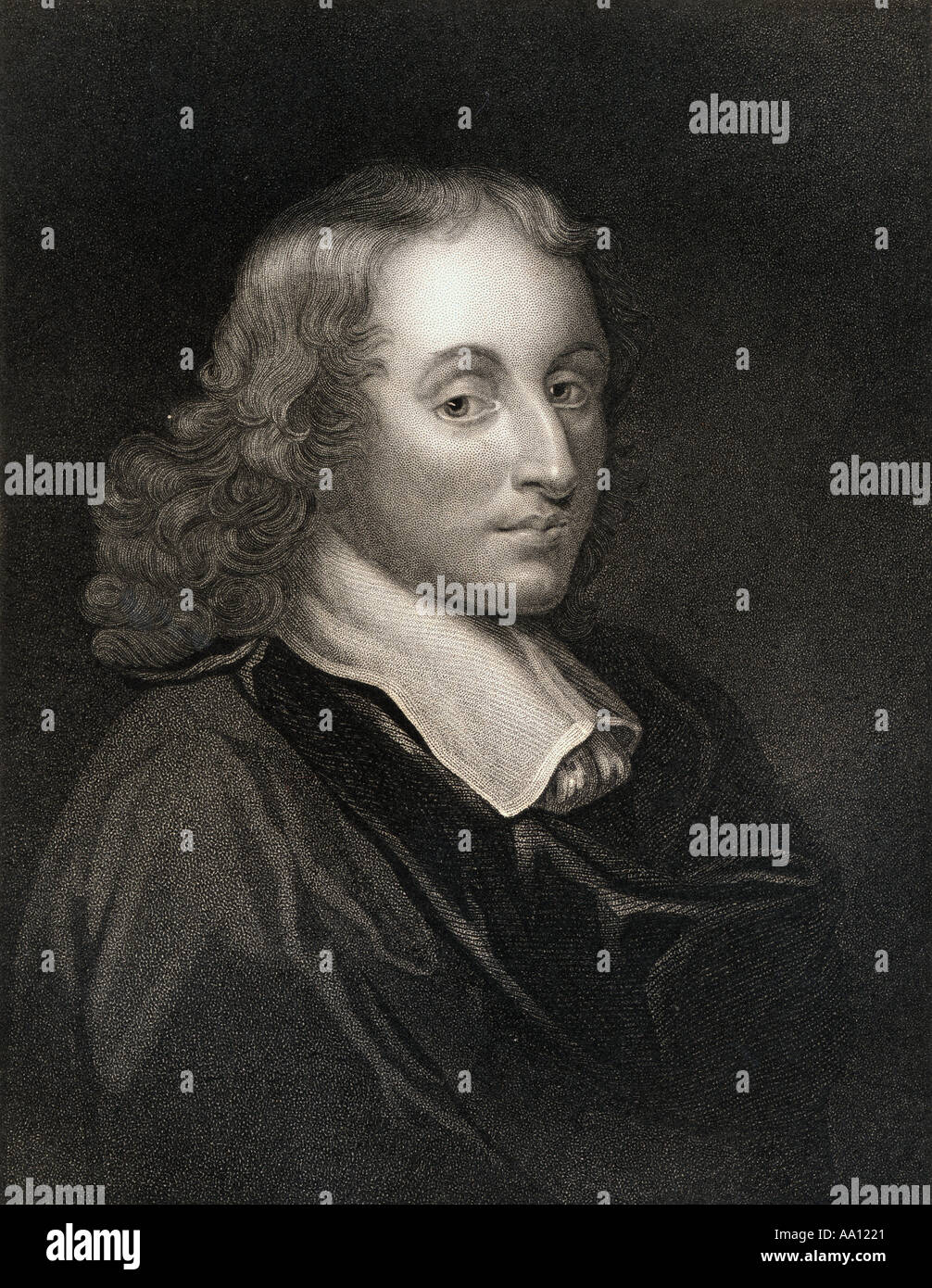Blaise Pascal, 1623 - 1662. French mathematician, physicist, inventor, writer and Catholic theologian. Stock Photo