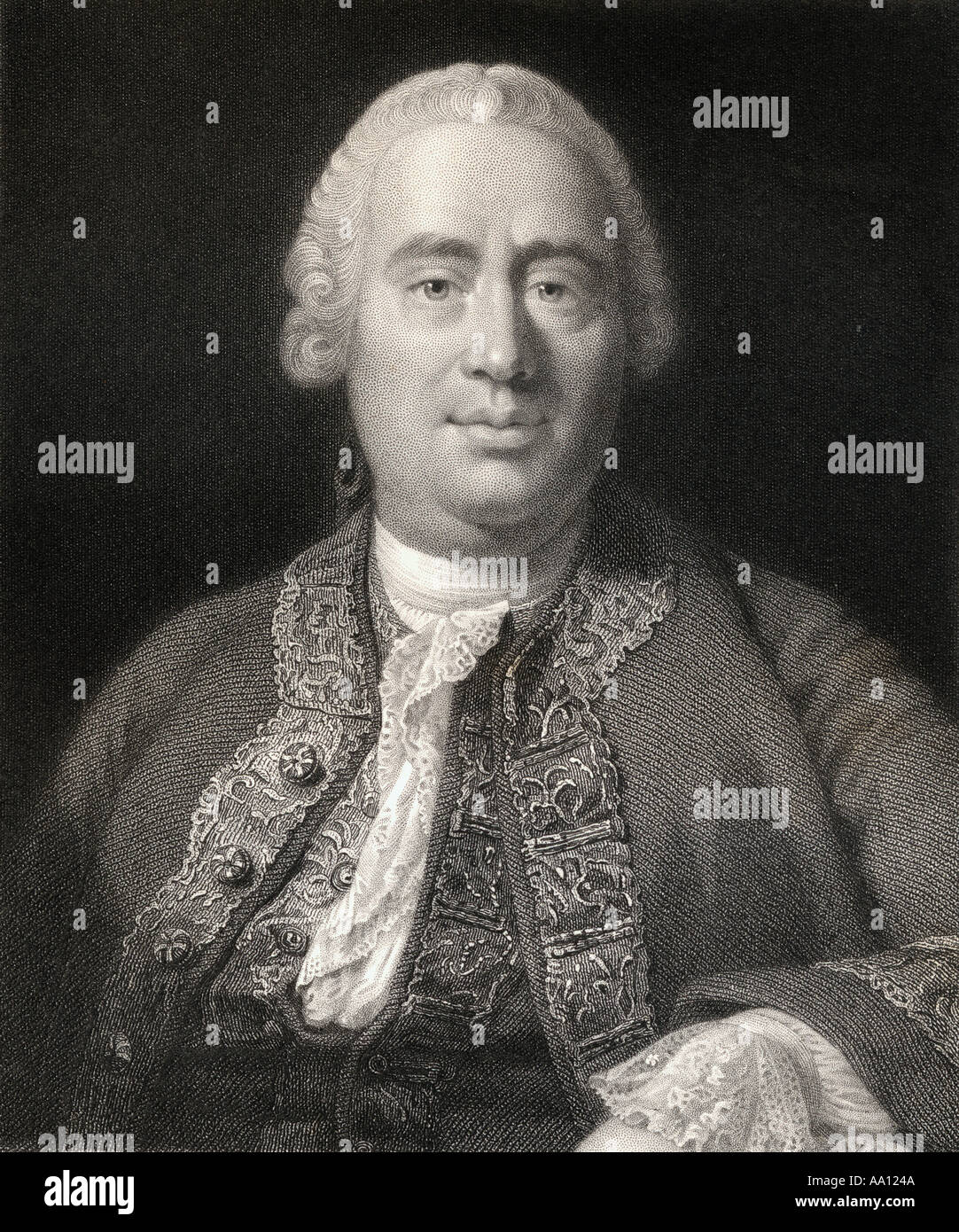 David Hume, 1711 -1776.  Scottish philosopher, historian, economist, and essayist, Stock Photo