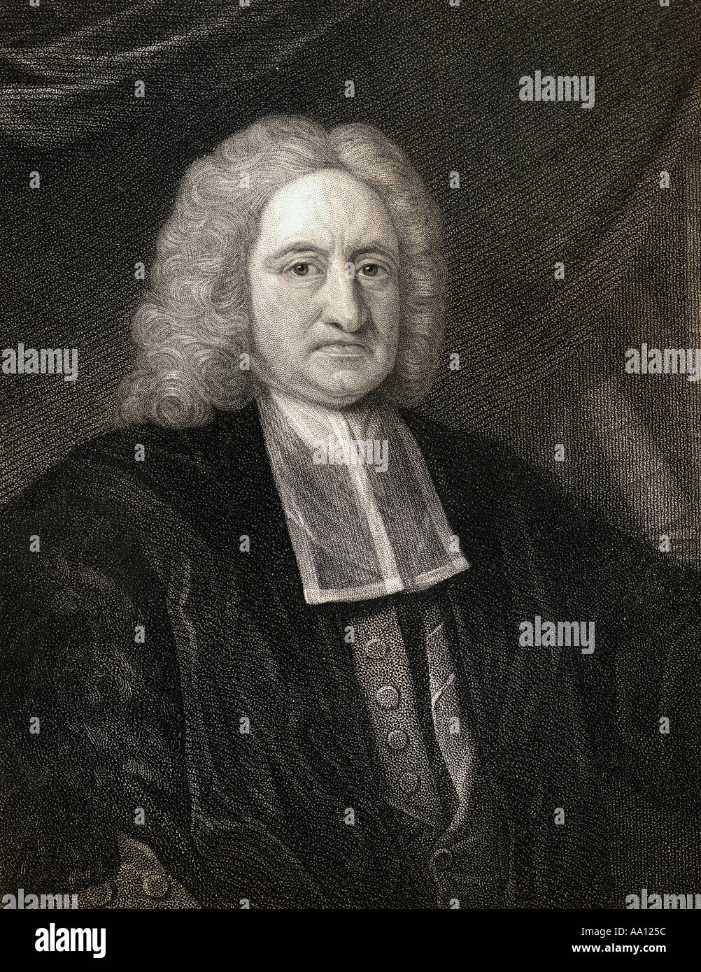 Edmond Halley, 1656 - 1742.  English astronomer and mathematician. Stock Photo