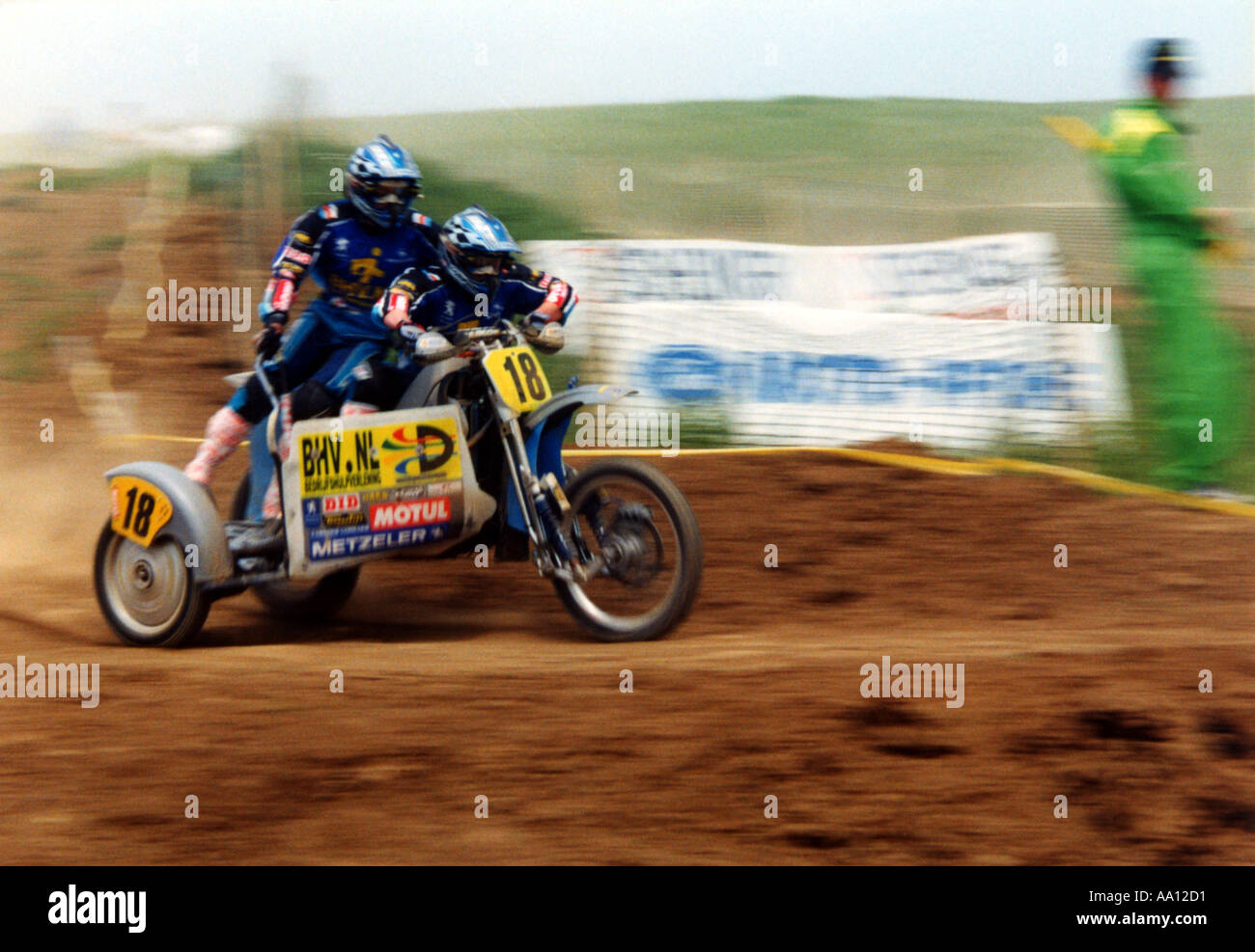 race of motorcycles with sidecars Stock Photo - Alamy