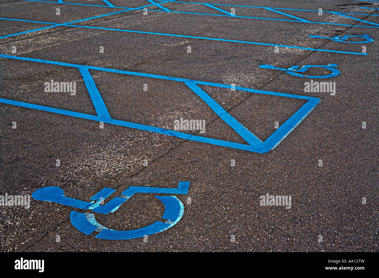 Disabled parking space Stock Photo - Alamy