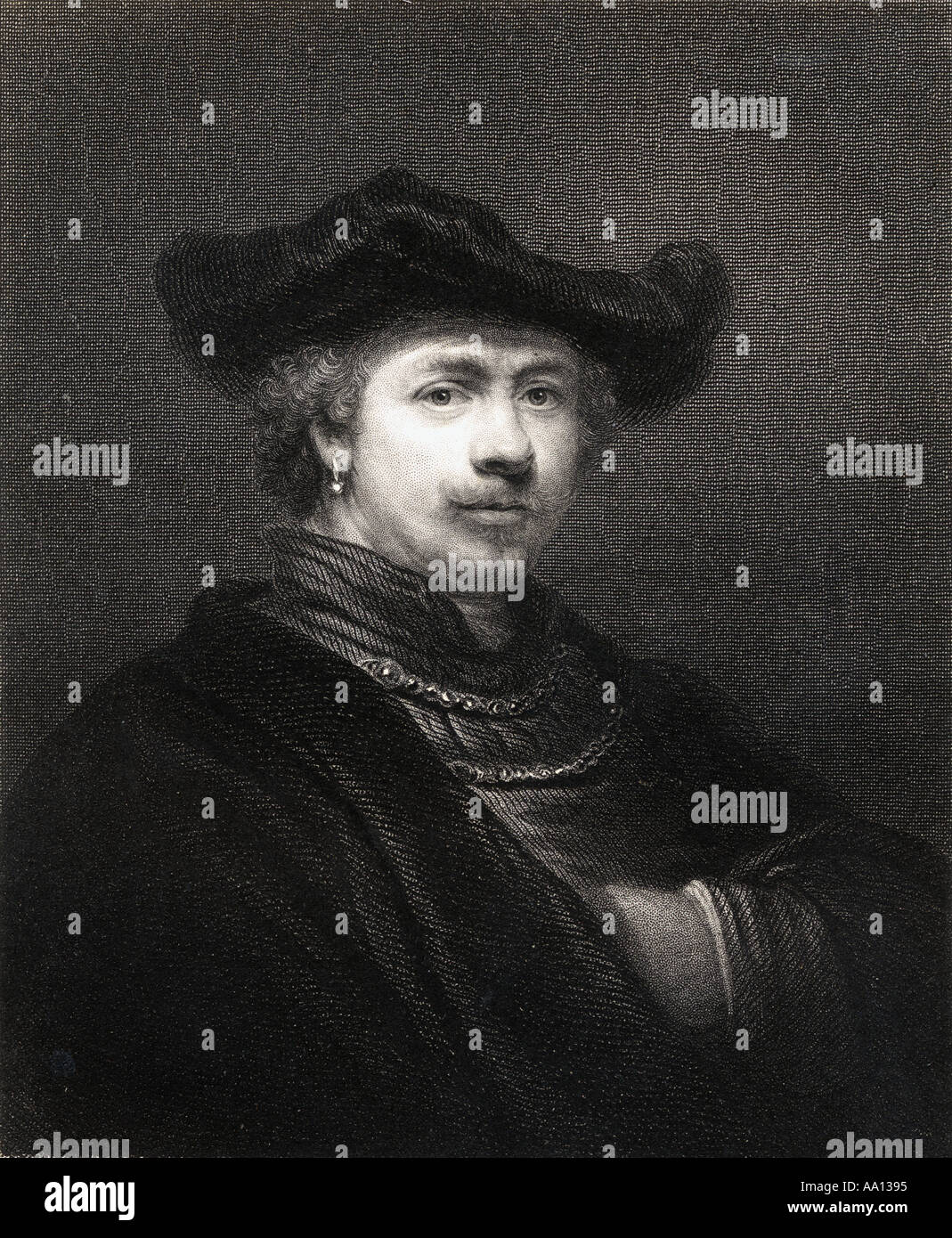 Rembrandt Harmenszoon van Rijn, 1606 -1669.  Dutch draughtsman, painter, and printmaker. Stock Photo