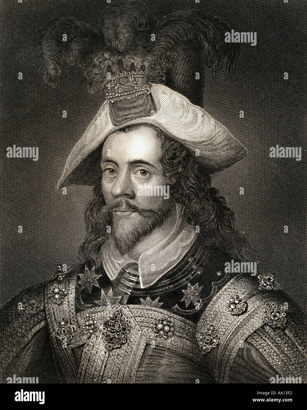 George Clifford 3rd Earl of Cumberland,1558 - 1605. English peer, Kinght of the Garter, naval commander and courtier in the court of Queen Elizabeth I Stock Photo