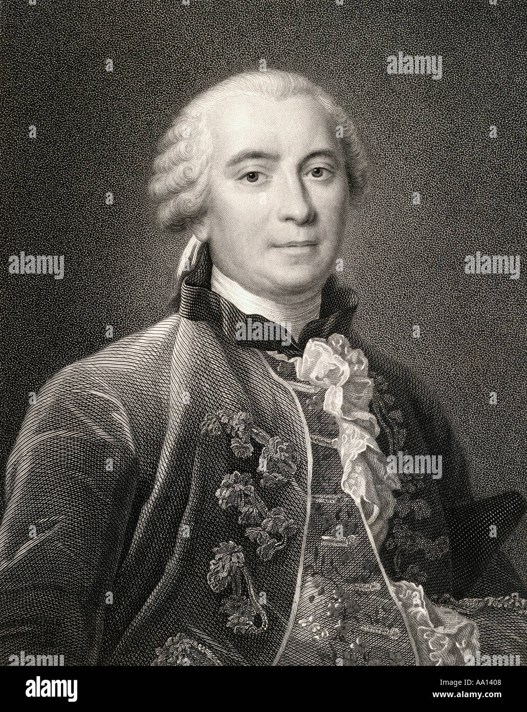 Georges-Louis Leclerc, Comte de Buffon,1707 - 1788. French naturalist, mathematician, cosmologist, and encyclopédiste. Stock Photo
