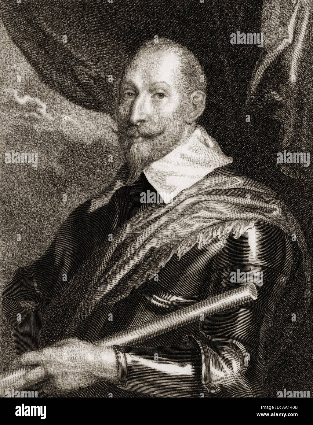 Gustav II Adolf , aka Gustavus Adolphus or Gustav II Adolph, 1594 - 1632.  King of Sweden, 1611 - 1632. Stock Photo