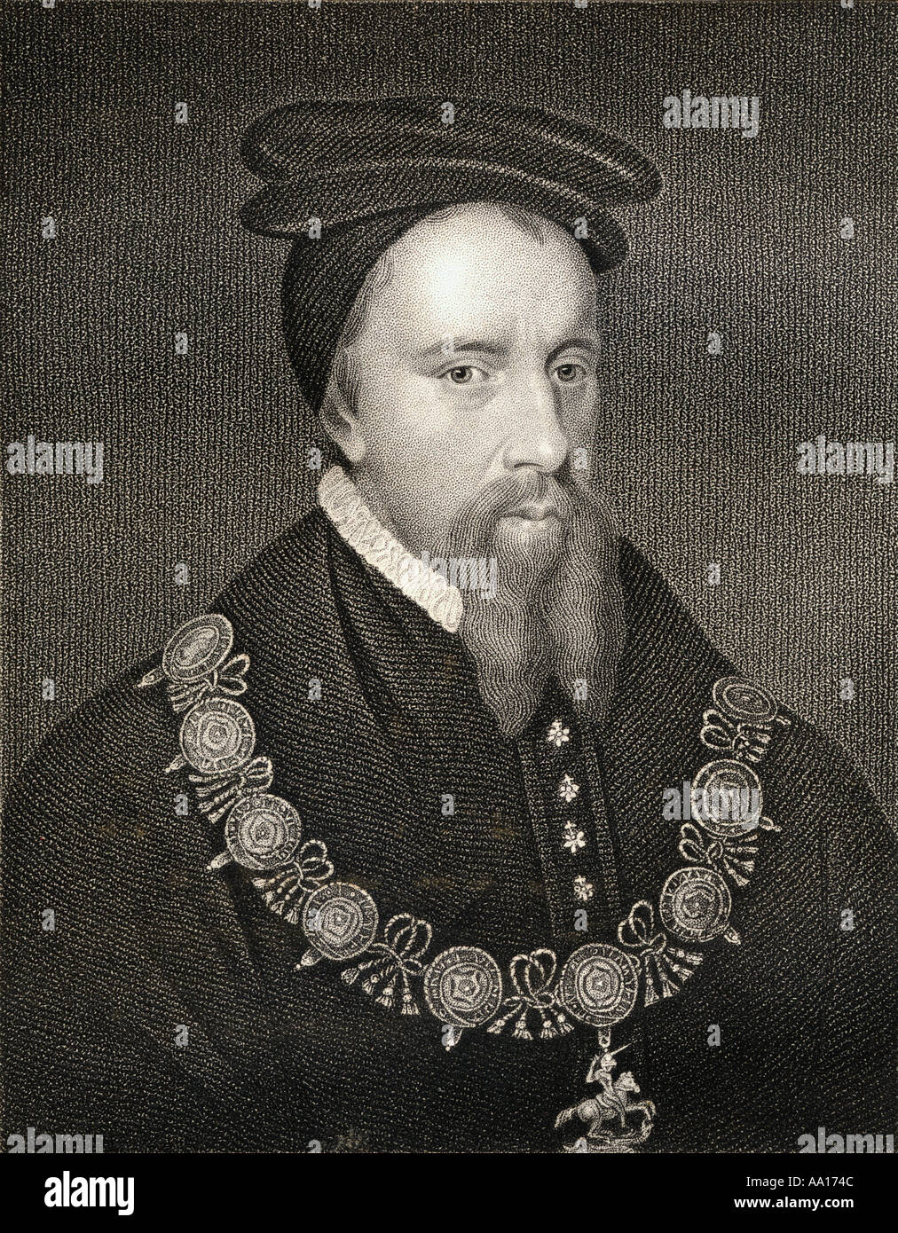 Thomas Stanley, 1st Earl of Derby,1435 – 1504. English nobleman and politician, a prominent figure in the later stage of England's Wars of the Roses. Stock Photo