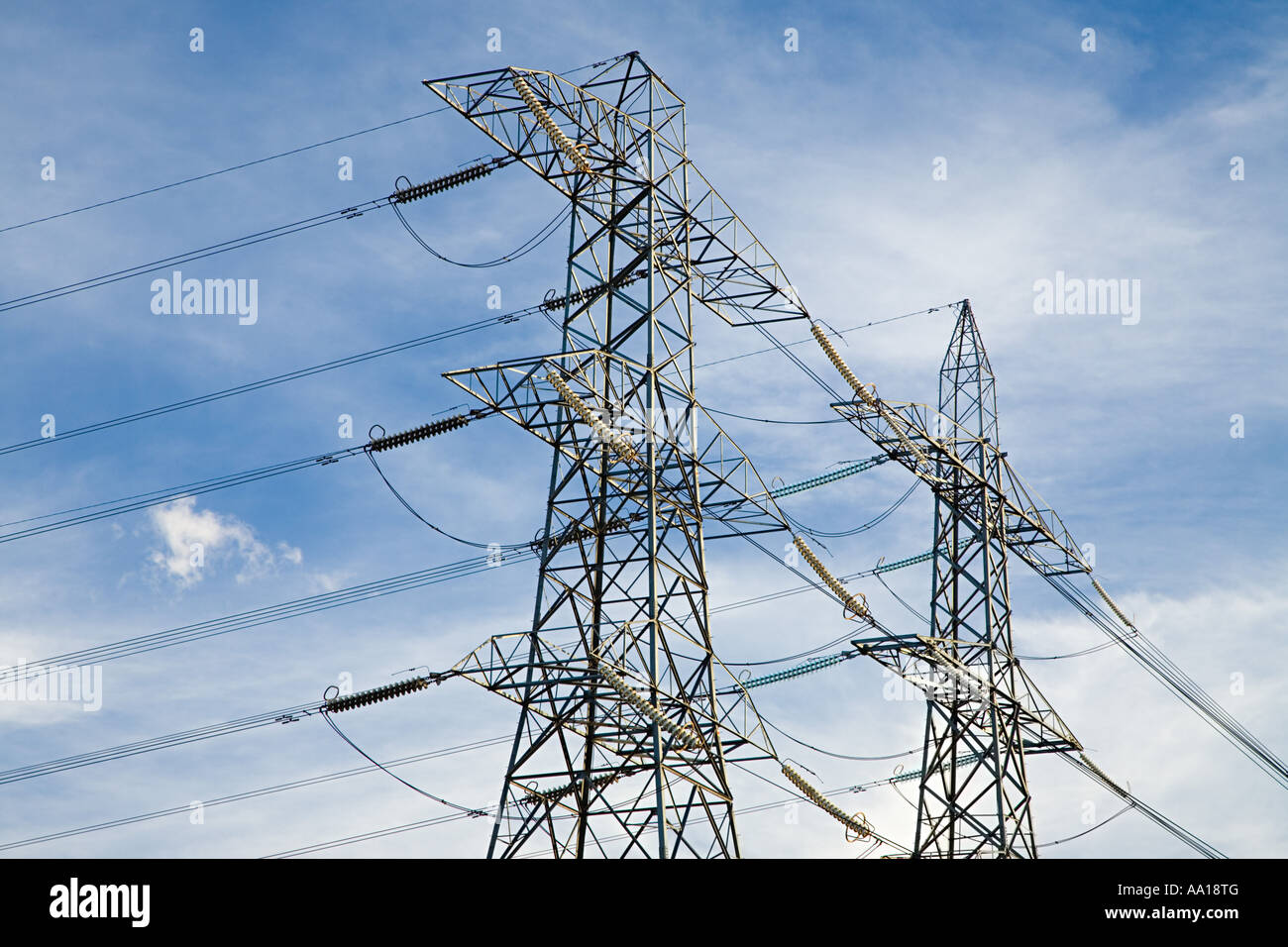 Pylons Stock Photo Alamy