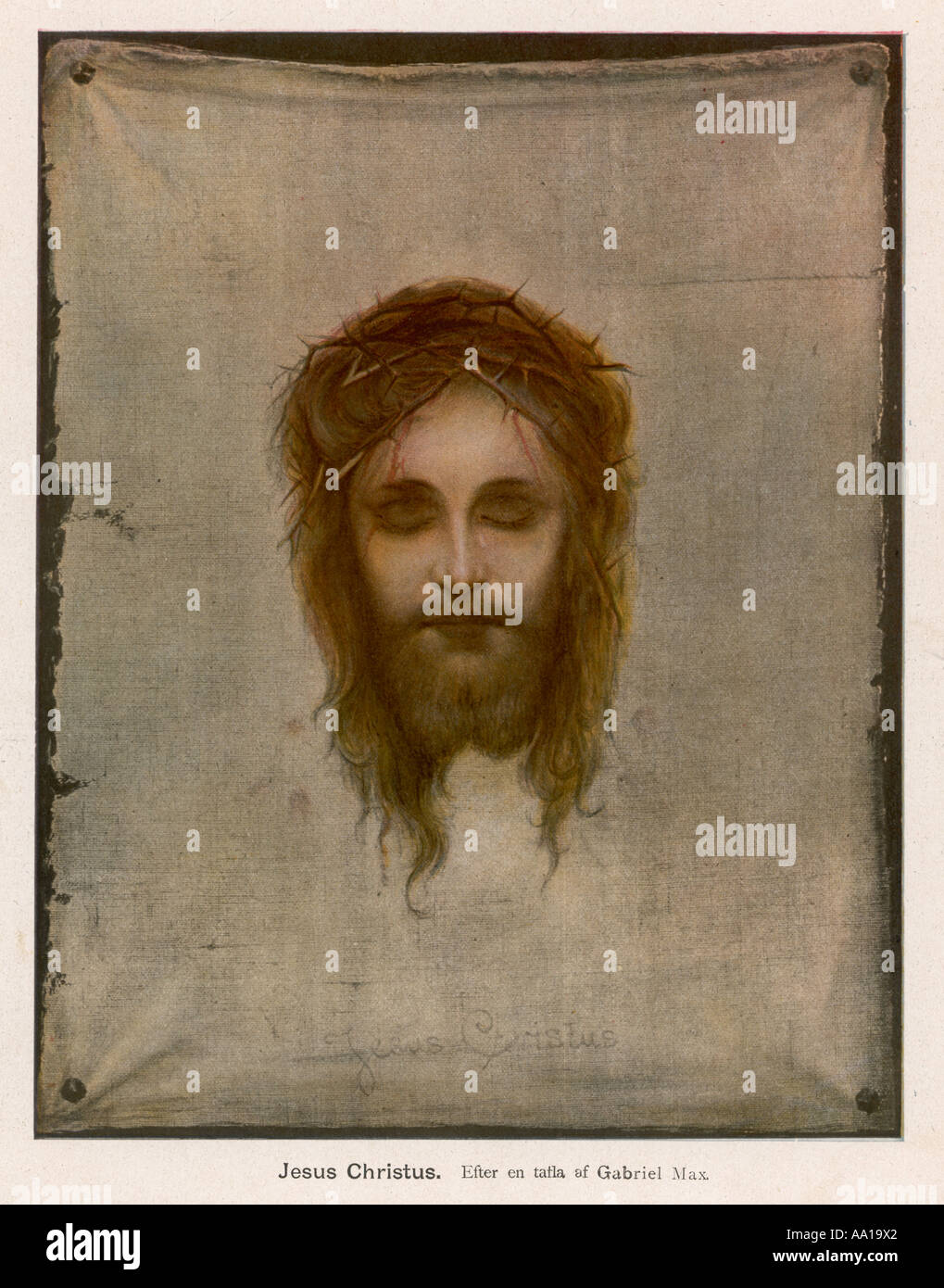 Jesus wearing crown of thorns hi-res stock photography and images - Alamy