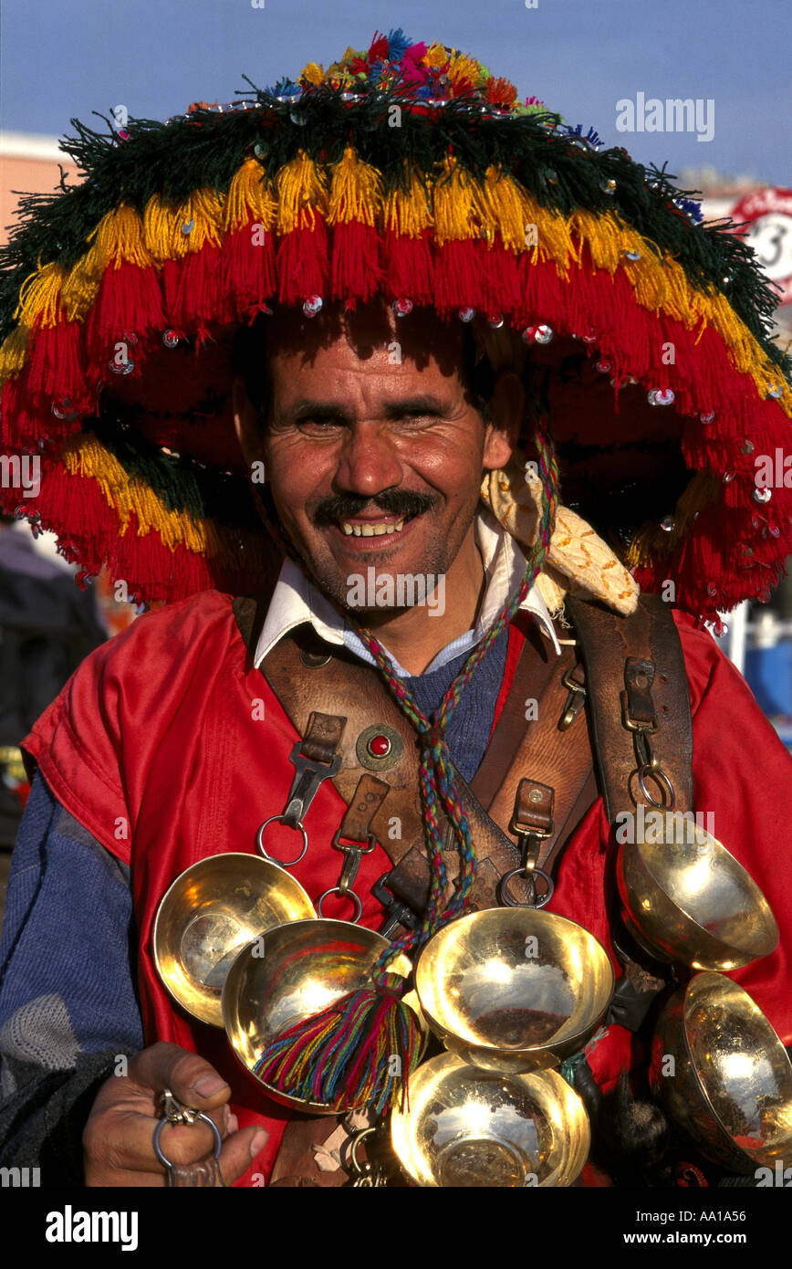 Morocco Marrakech Water Carrier Stock Photo Alamy