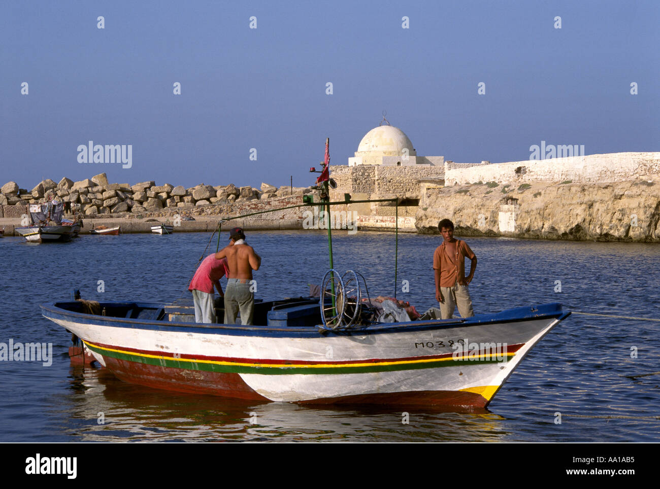 Tunisia Monastir Old Harbour Stock Photo