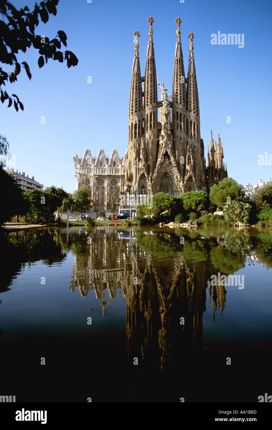 Spain Barcelona Sagrada Familia Spain Stock Photo