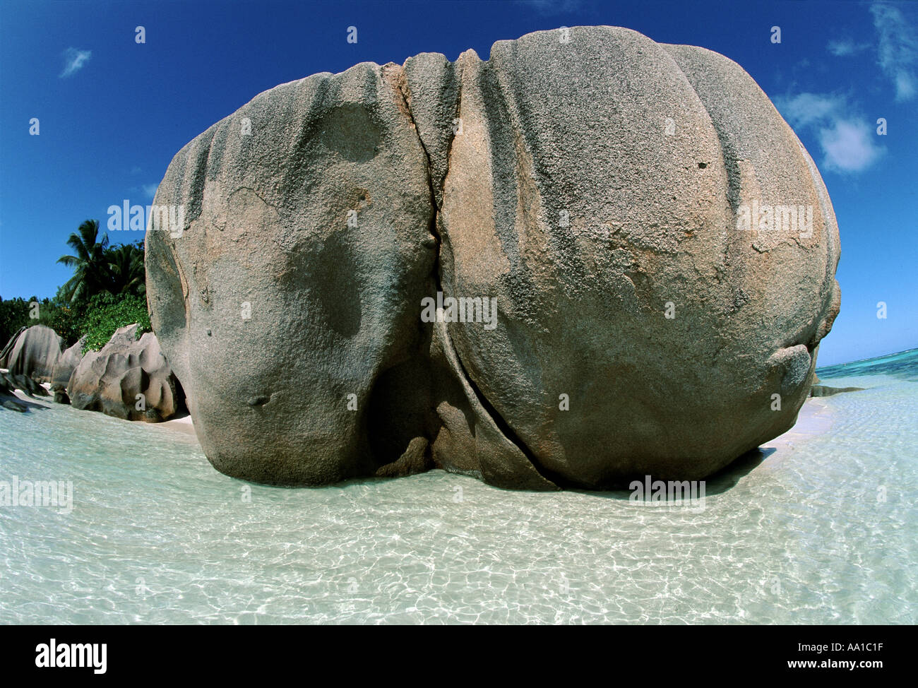 Seychelles Digue s Island Source d Argent s Cove Stock Photo