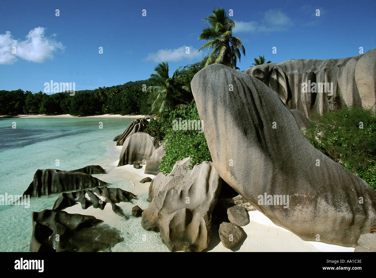 Seychelles Digue s Island Source d Argent s Cove Stock Photo