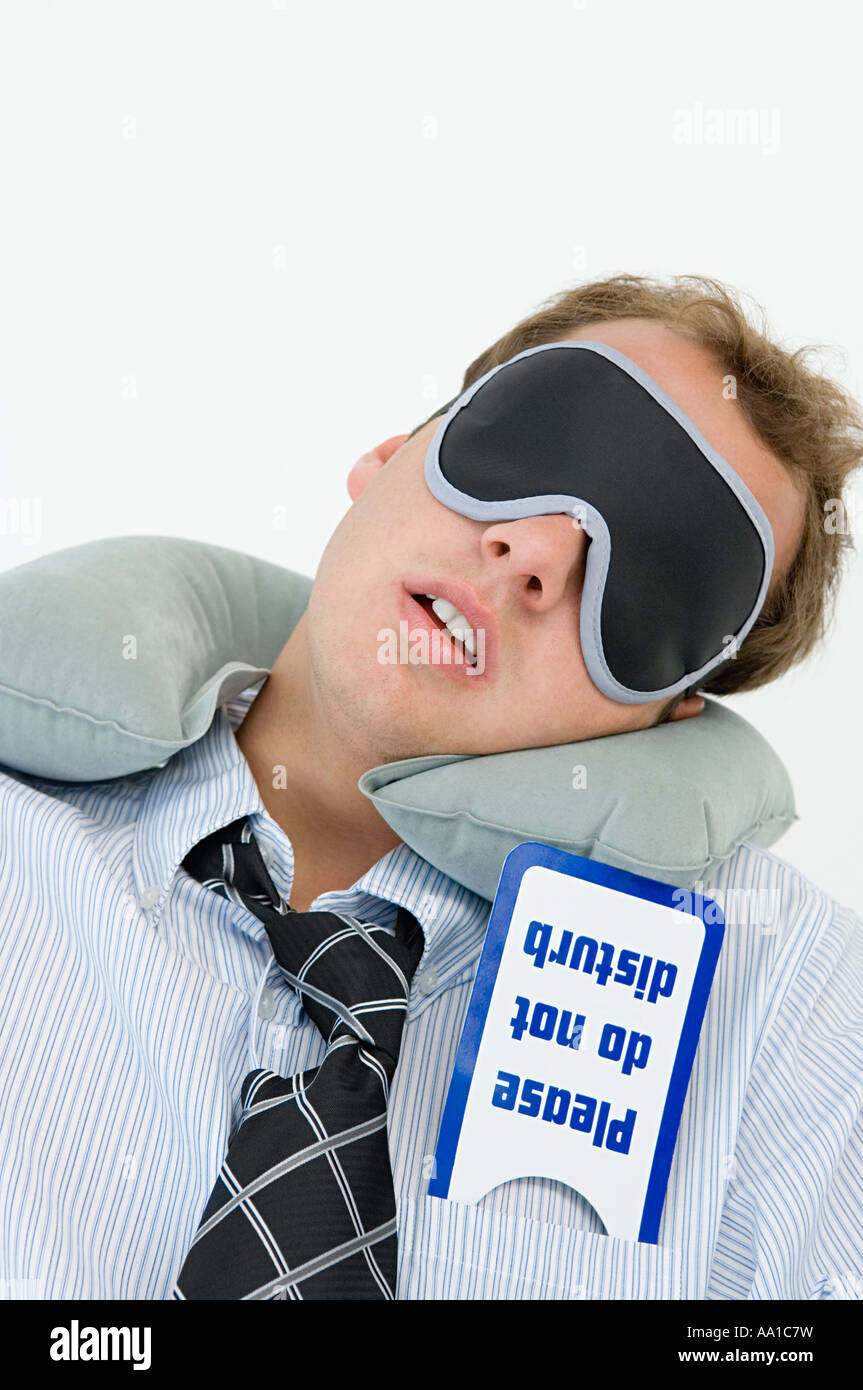 Man sleeping Stock Photo