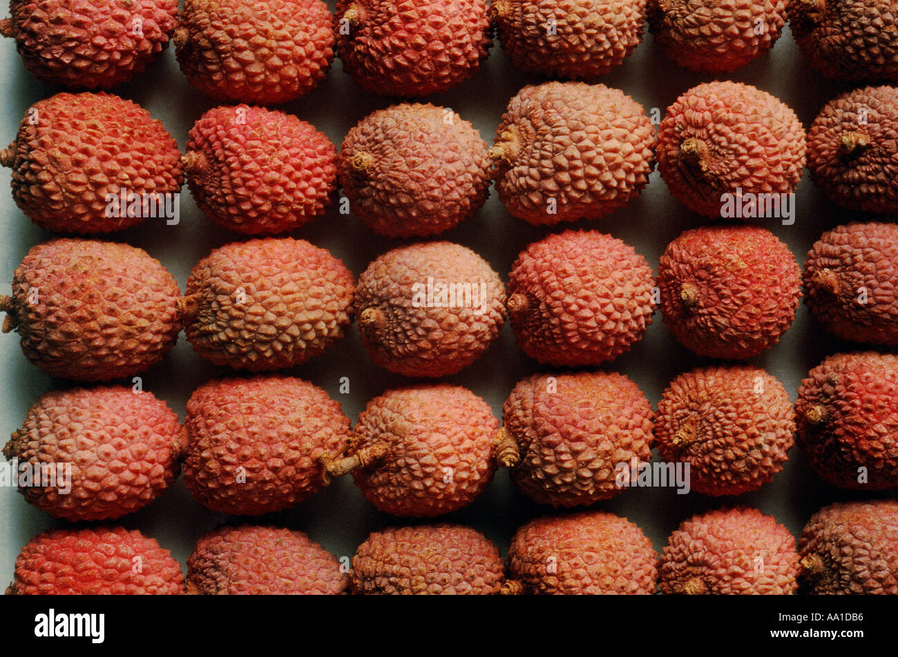 Lychees Stock Photo