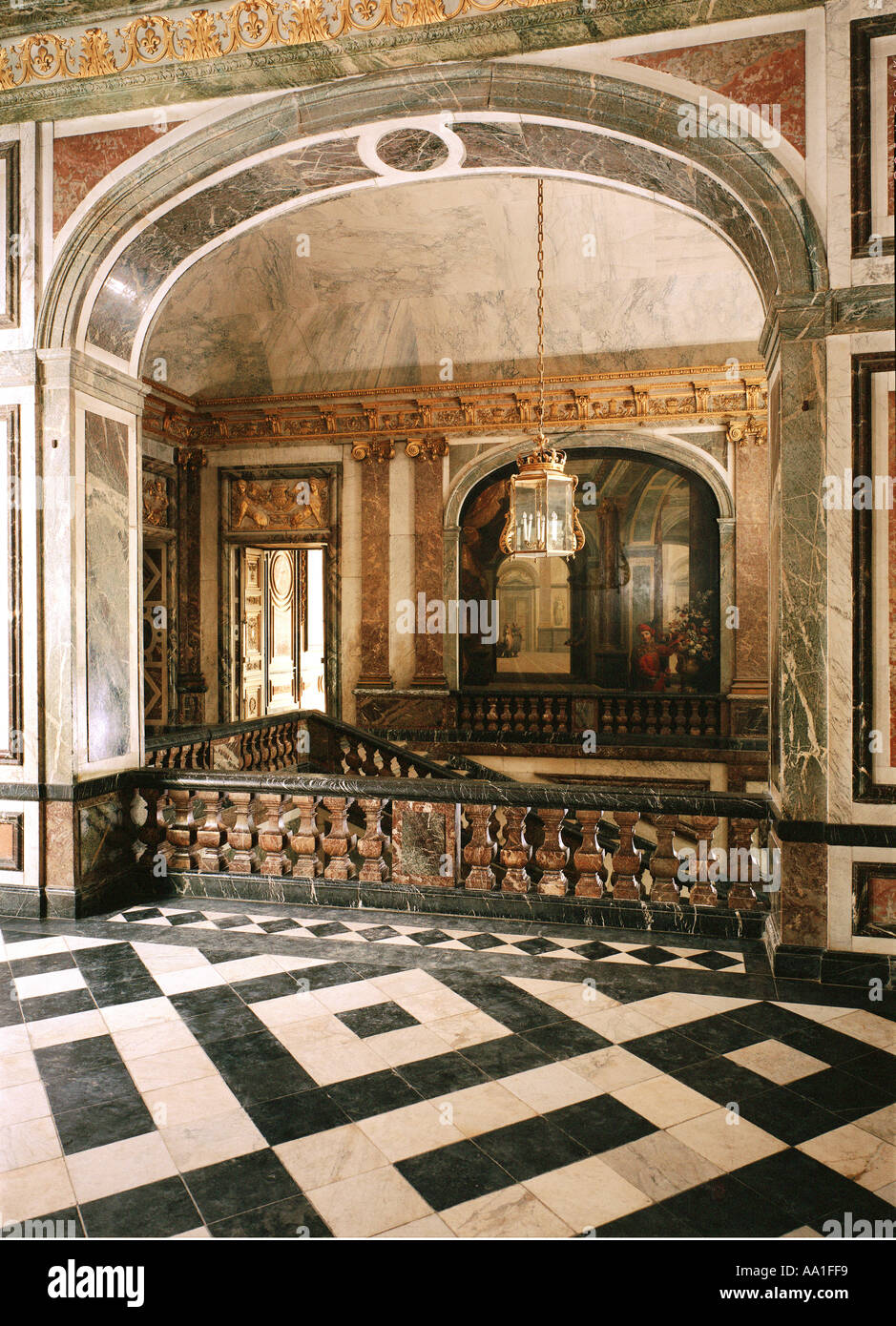 Palace of Versailles Loggia Escalier de la Reine Stock Photo Alamy