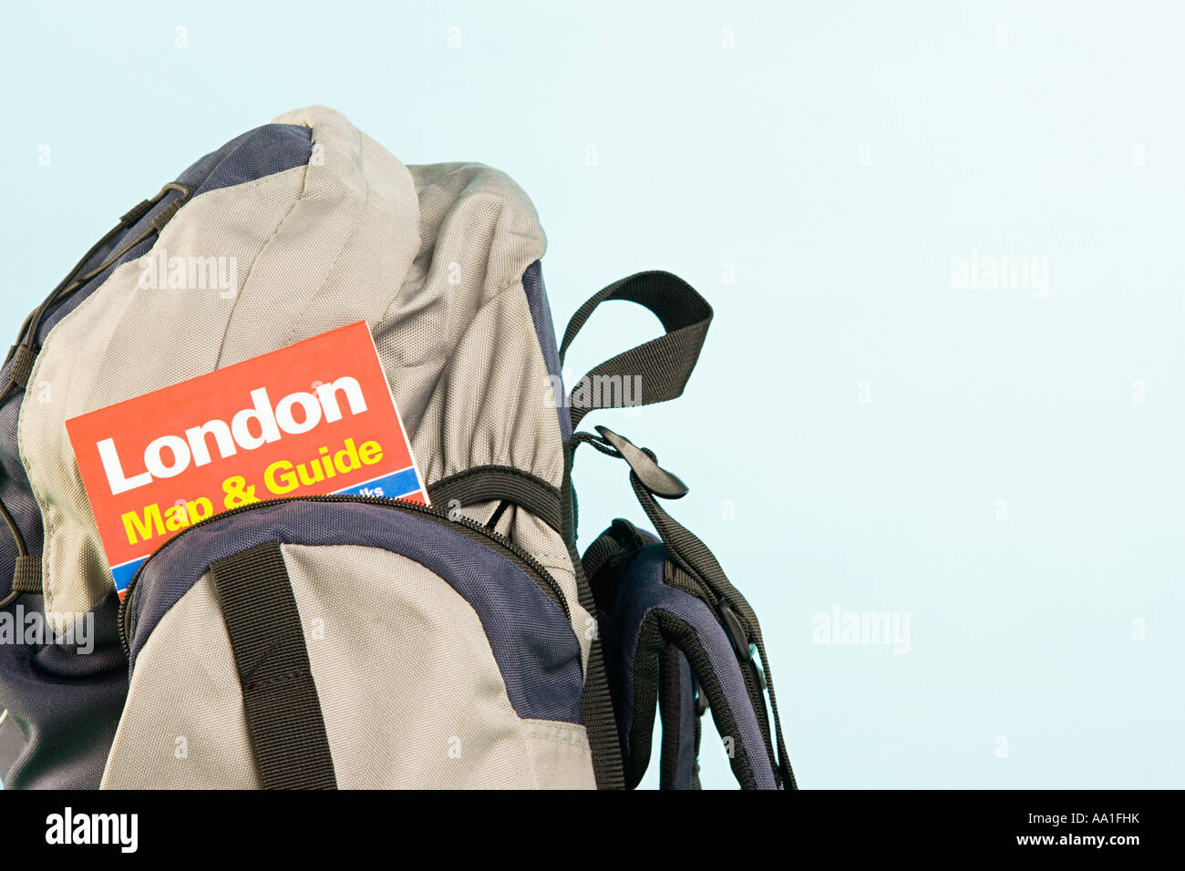 Map in a backpack Stock Photo Alamy